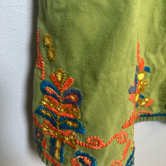 Fossil Green Embellished Skater Mini Skirt - Picture 6 of 6